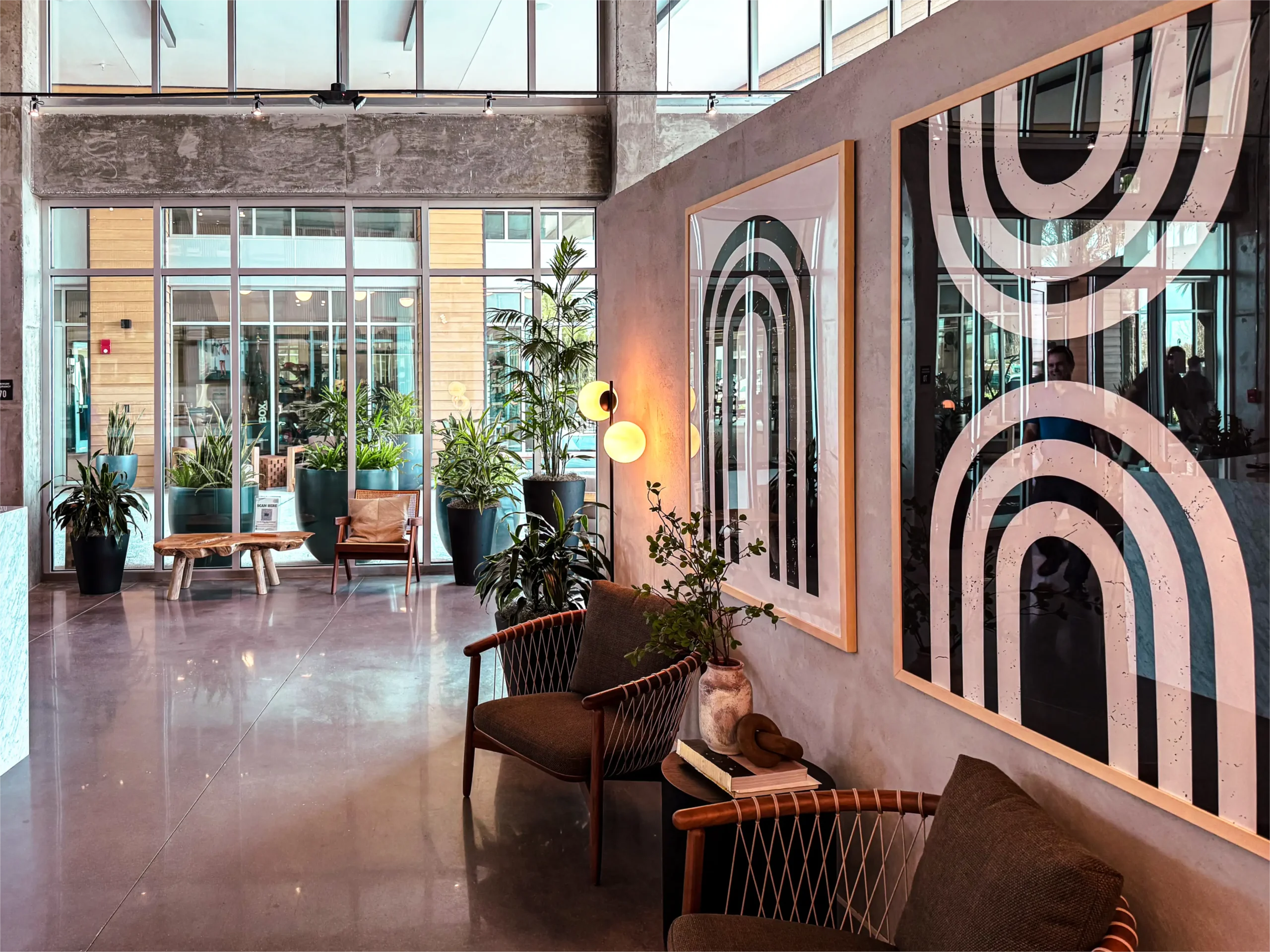 FF&E art installation in the common areas of The Maxwell Orlando by Firehawk Art Installers