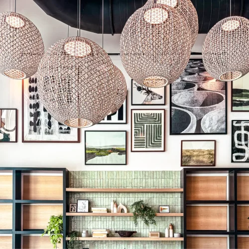 Firehawk art installation, interior designers, residential interior design installation, FF&E installation