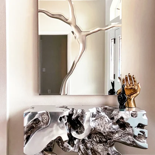 Residential mirror installation, heavy mirror installation, interior design
